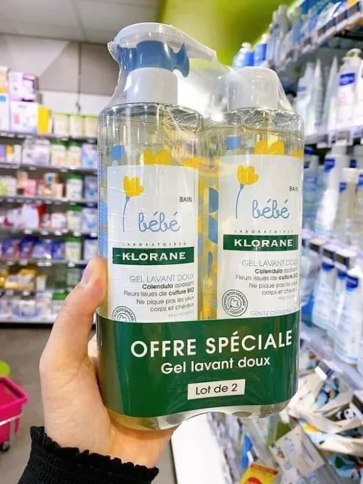 cap sua tam dau goi KLORANE BEBE