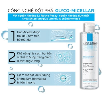 Tẩy trang La Roche Posay Effaclar da nhạy cảm 400ml - Hình ảnh 3