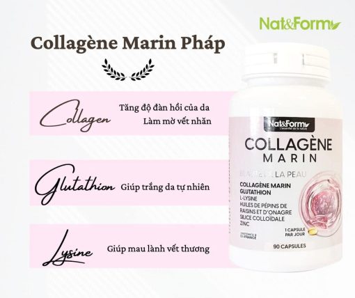 Collagen trắng da NAT&FORM 6