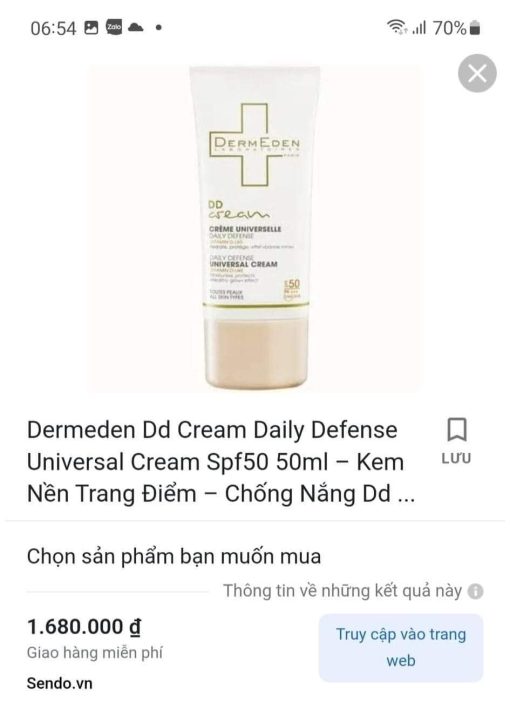 Kem chống nắng DERMEDEN 5