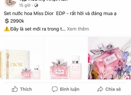 Set nước hoa MISSDIOR 3