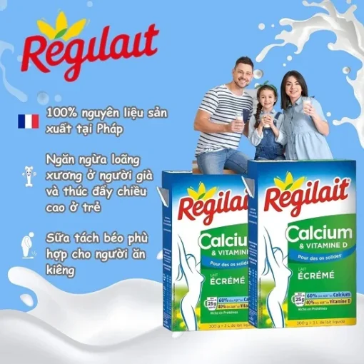 Sữa canci tách kem Régilait Pháp - Ảnh 3