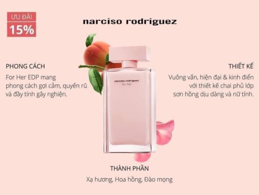Nước hoa Narciso Rodriguez For Her EDP 5