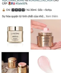 kem duong da Absolue Lancome 5