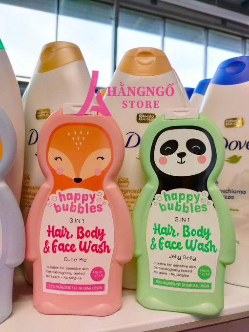 Sữa tắm gội trẻ em Happy Bubbles 3 trong 1 3