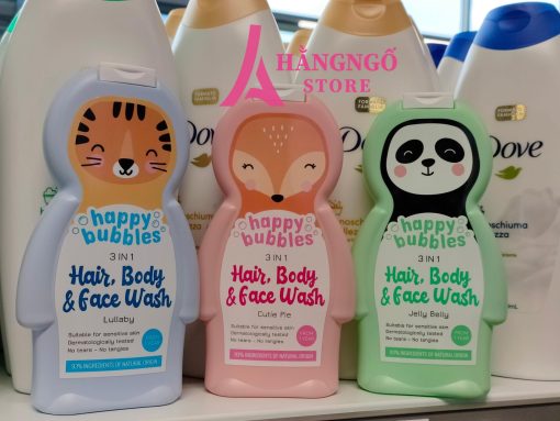 Sữa tắm gội trẻ em Happy Bubbles 3 trong 1 4