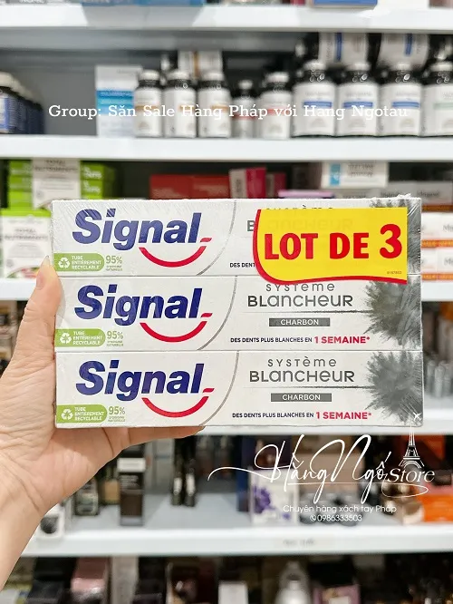 Kem đánh răng Signal nội địa Pháp - Giá Lot 3 cực tốt - Ảnh 3