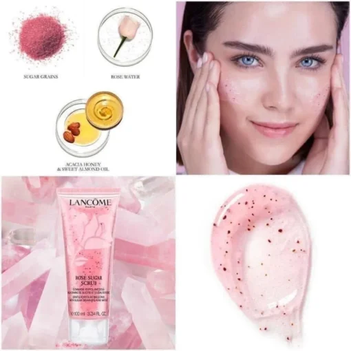 Tay da chet Lancôme Rose Sugar Scrub 100ml 3