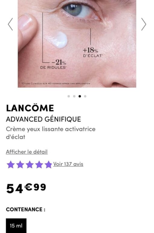 Kem mắt Advanced Génifique Yeux Lancôme 5