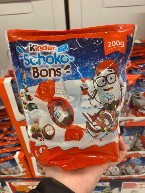 Kẹo Socola Kinder Schoko Bons Nhân Sữa Hạt Dẻ 1