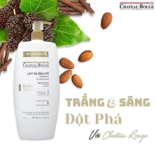 Sữa dưỡng thể kích trắng da Chateau Rouge Paris Lait De Beauté 3