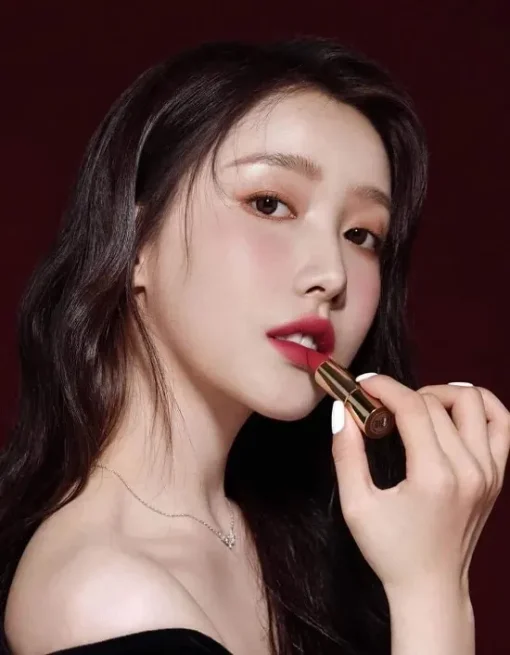 Son Lancôme l'Absolu Rouge Intimatte 888 mini Kind of Sexy - Đỏ rượu Cherry - Ảnh 2