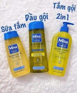 Sữa tắm gội hữu cơ Mixa 4