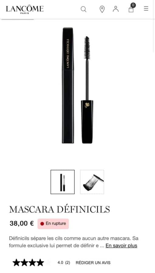 Mascara Lancome Definicils mini 3