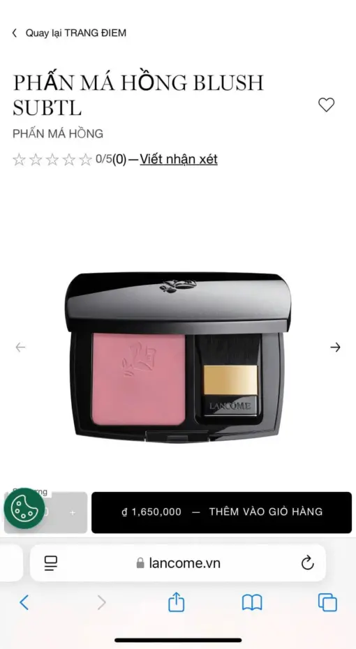 Phấn Má Mini Lancôme Blush Subtil 4