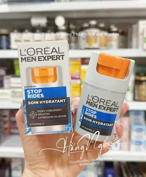 Kem Dưỡng Ẩm Chống Nhăn L'Oréal Men Expert Stop Rides Cho Nam 50ml (Nội Địa Pháp) - Ảnh 3